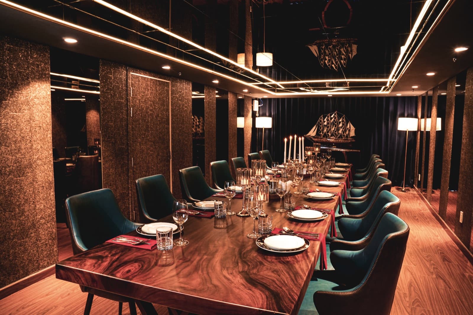 VIP Room private dining space at Saigon South Marina Club